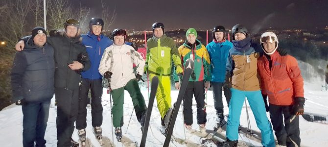 Žiemos olimpines žaidynes sporto žurnalistai pasitiko kalnų slidinėjimo trasoje