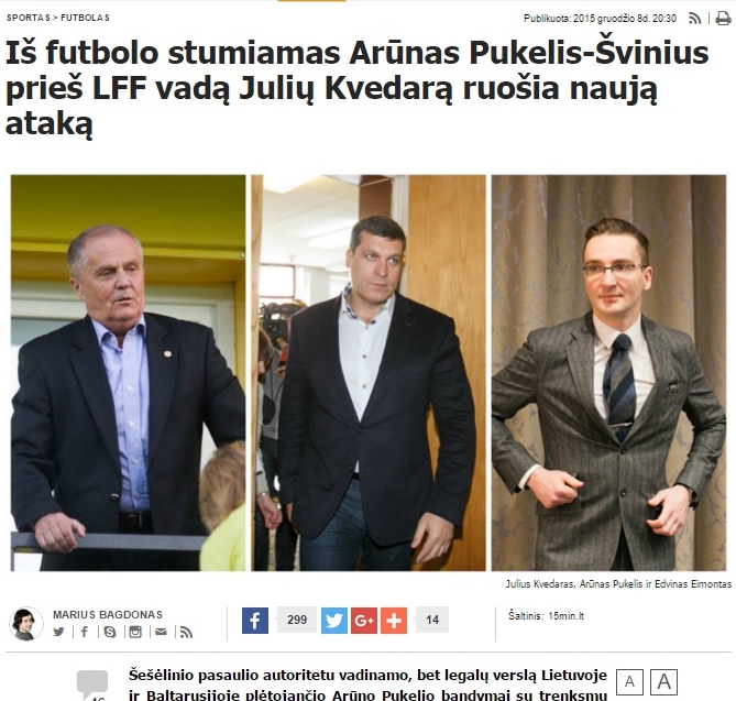 Gruodį geriausiu pripažintas M. Bagdono straipsnis