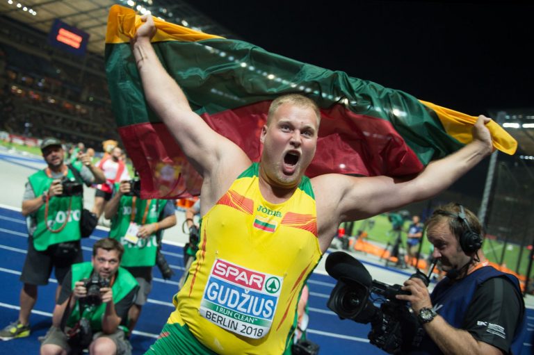Geriausias rugpjūčio sporto kadras – auksinis Andrius Gudžius